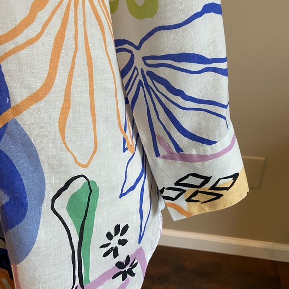 Womens Linen
No Iron 100% Linen
Surreal 3/4 Sleeve  Sz 25 US 14 - Picture 4 of 8